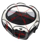 Kisállat kennel 74x74x43 cm barna, nagy kiszerelés (20 db)