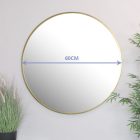 Tükör 60 cm arany kerettel