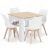 80x80 sonoma asztal + 4 db MARK szék fekete