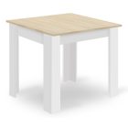 KAMI 80 cm fehér asztal + 4 db MARK fekete szék