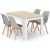 ADRIA 120x80 fehér asztal + 4 db MARK fehér szék