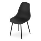 ADRIA 120x80 fekete asztal + 4 db WAT szék fekete