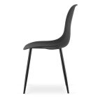 ADRIA 120x80 fekete asztal + 4 db WAT szék fekete