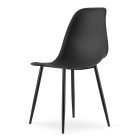 ADRIA 120x80 fekete asztal + 4 db WAT szék fekete