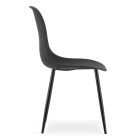 ADRIA 120x80 fekete asztal + 4 db WAT szék fekete