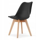 KAMI 80 cm fehér kerek asztal + 4 db MARK szürke szék