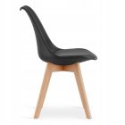 KAMI 80 cm fehér kerek asztal + 4 db MARK szürke szék