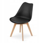 KAMI 80 cm fehér kerek asztal + 4 db MARK szürke szék
