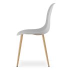 KAMI 80 cm kerek asztal + 4 db WAT szék szürke