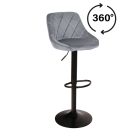 7308298 HOKER ROMA BLACK WELUR CIEMNY POPIEL
