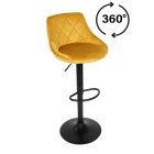 7318041 HOKER ROMA BLACK WELUR ZŁOTA