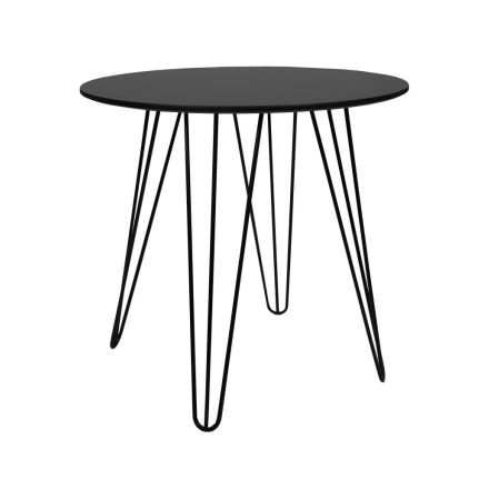 7318149 STÓŁ HARRY CZARNY 80CM