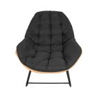FOTEL BUJANY TRAVIS CZARNY