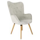 FOTEL SKANDYNAWSKI COZY USZAK JASNY POPIEL 3323718
