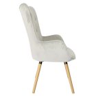 FOTEL SKANDYNAWSKI COZY USZAK JASNY POPIEL 3323718