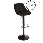 HOKER ROMA BLACK WELUR CZARNY 7308296