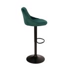 HOKER ROMA BLACK WELUR ZIELONY 7308297