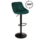 HOKER ROMA BLACK WELUR ZIELONY 7308297