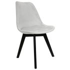KRZESŁO MIA JASNY POPIEL BLACK 3340993