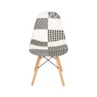 KRZESŁO PALERMO KOLOR-B CZARNO-BIAŁY 3323777