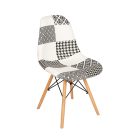 KRZESŁO PALERMO KOLOR-B CZARNO-BIAŁY 3323777
